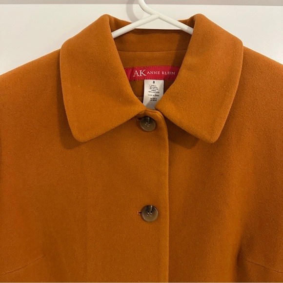 Anne Klein Women's Burnt Orange Wool Blazer Size 8 Women’s - Picture 4 of 9